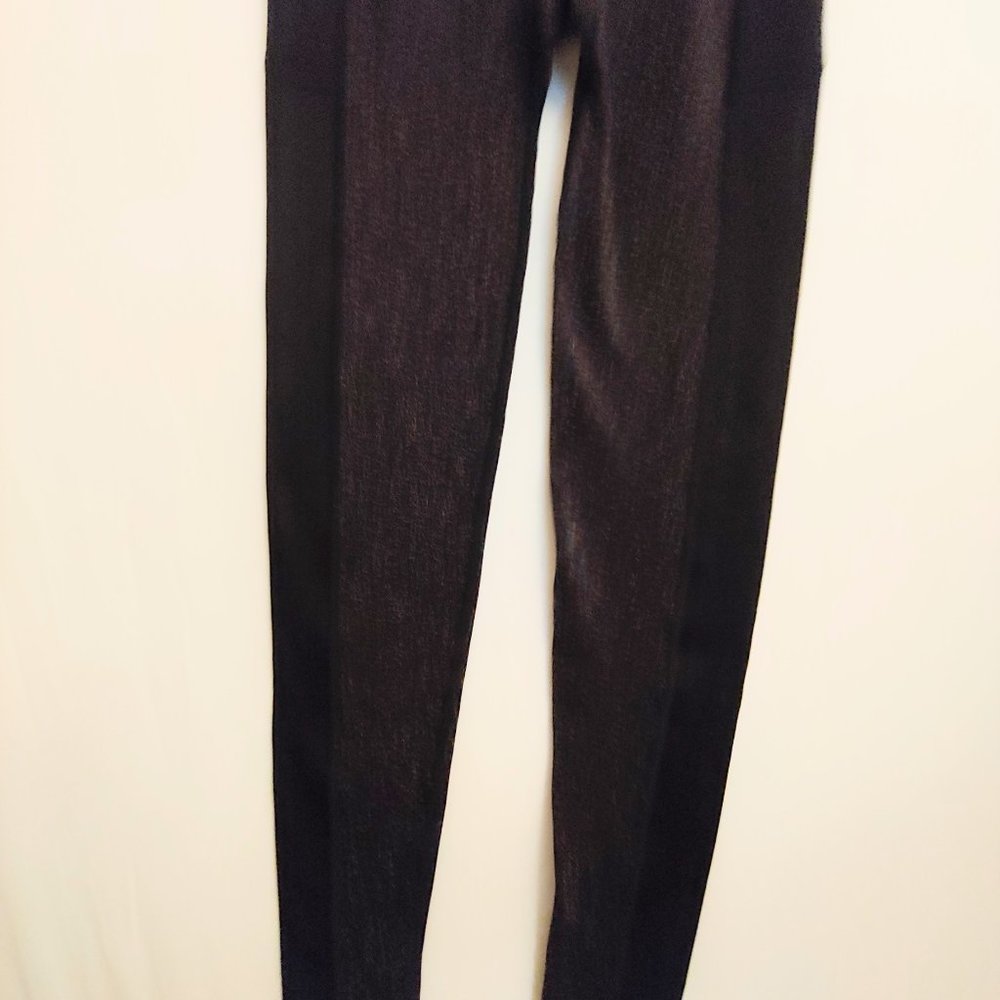Victoria's Secret PINK black w/multi color metallic glitter leggings NWOT sz SP - Picture 8 of 8